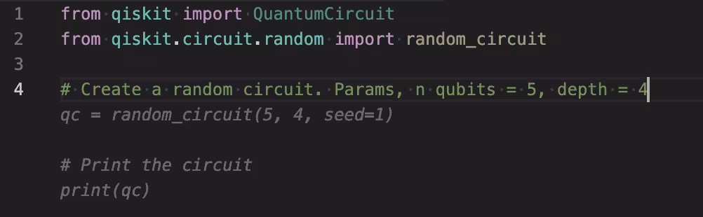 Se muestra una sugerencia de código en gris.